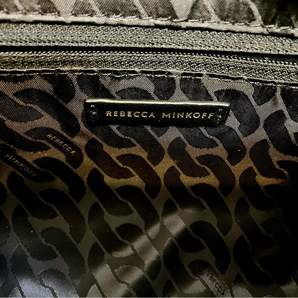 Rebecca Minkoff MAB Mini Canvas/Leather Green and Black Women's Bag - Picture 5 of 11